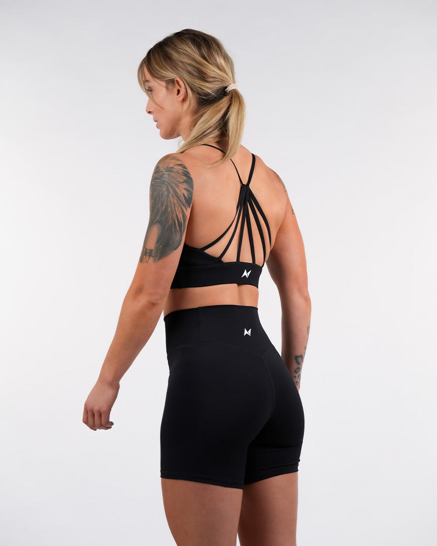 Women's NS Crossback Sports Bra - Black