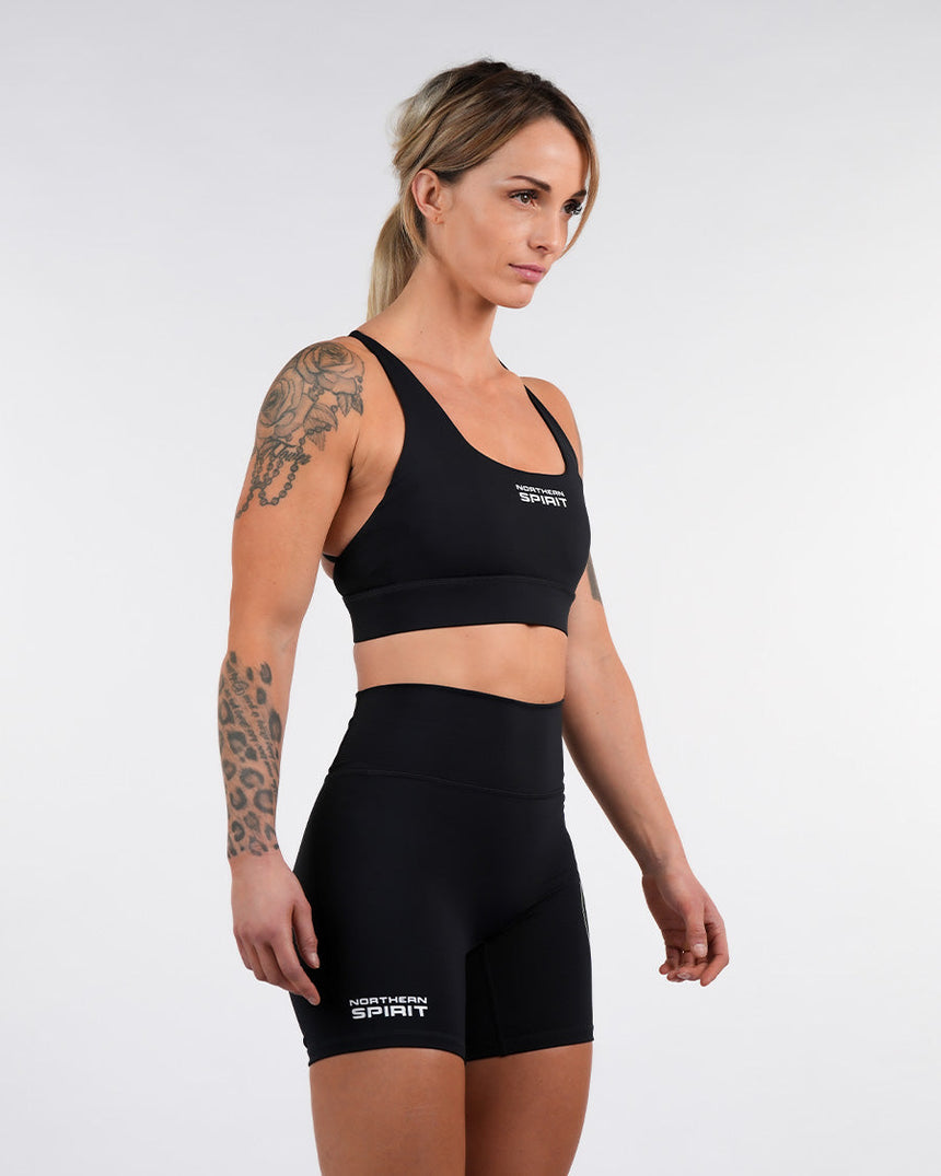 Women's NS Crossback Sports Bra - Black