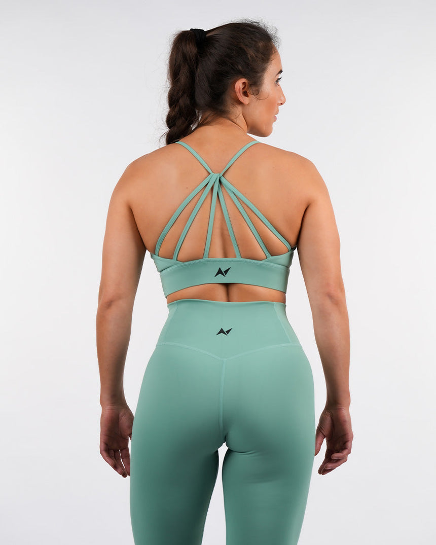 Women's NS Crossback Sports Bra - Green