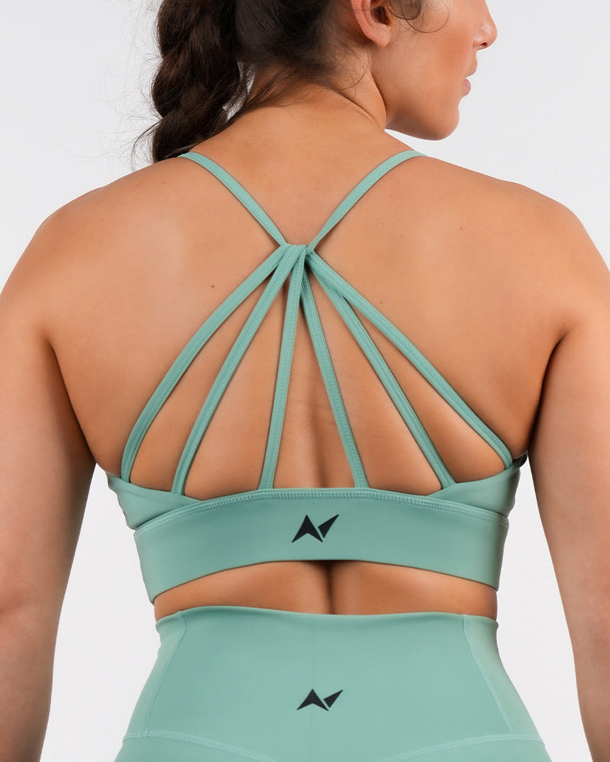 Women's NS Crossback Sports Bra - Green