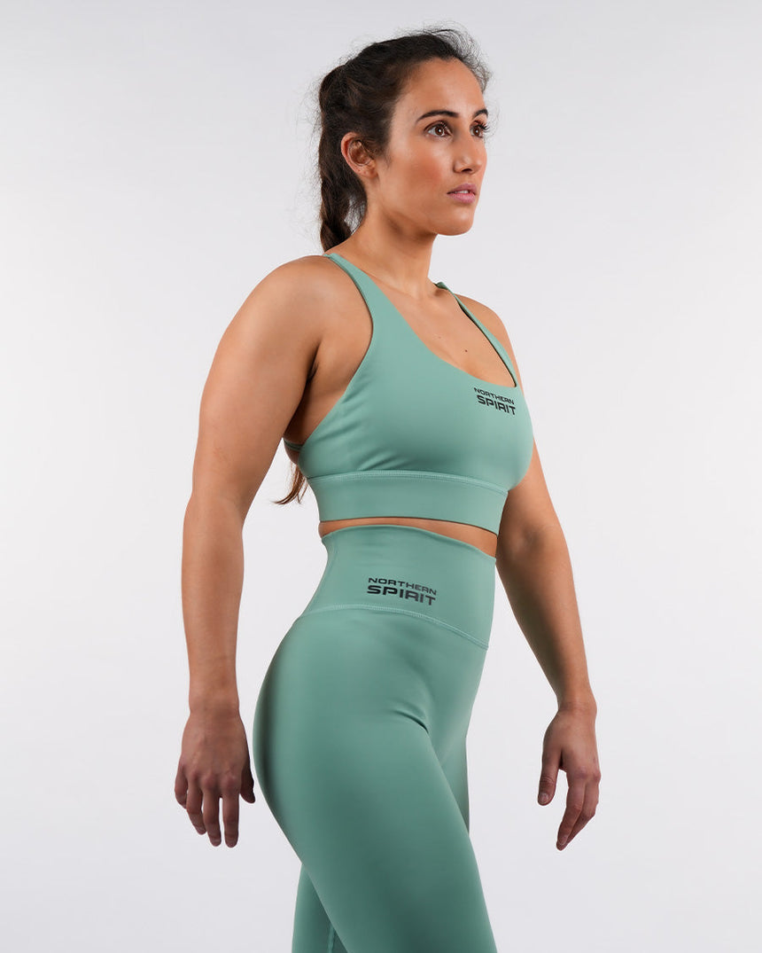 Women's NS Crossback Sports Bra - Green