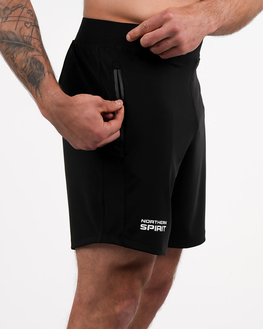 Men's CrossFit® Zipped Shorts 7" - Black