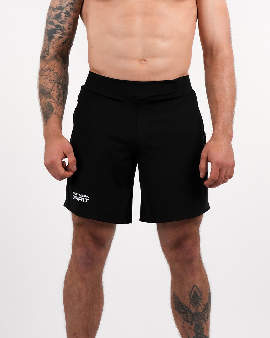 Men's CrossFit® Zipped Shorts 7" - Black