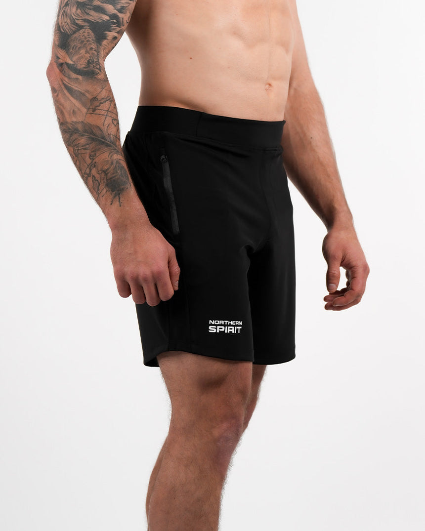 Men's CrossFit® Zipped Shorts 7" - Black