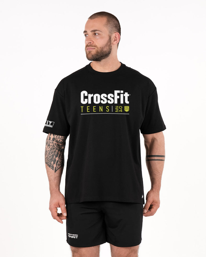 CrossFit® Games 2024 Teens Smurf  - Unisex oversized T-shirt Patchwork Collector