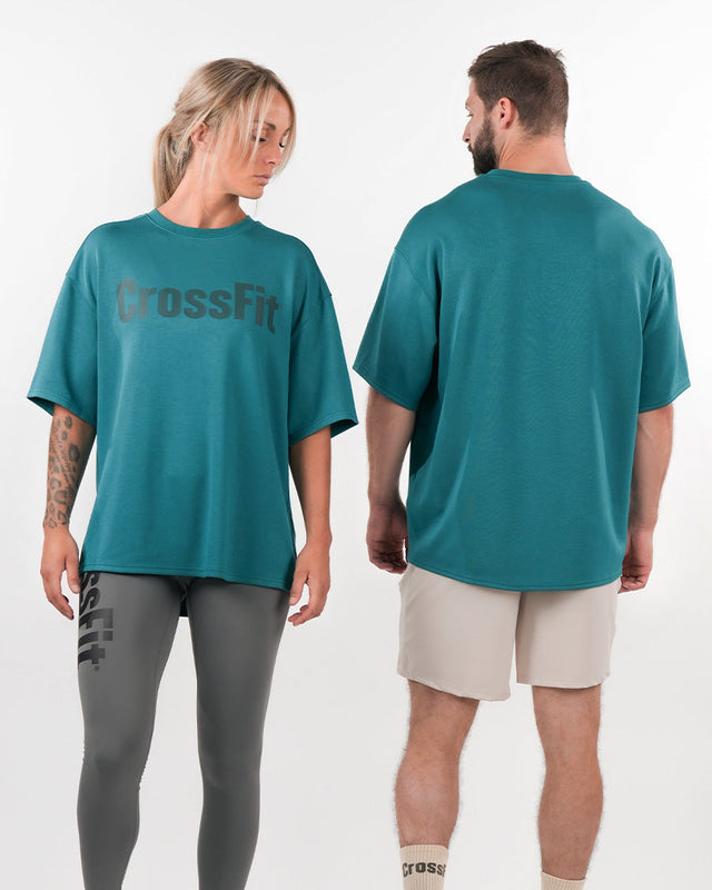 Partner Matching set - oversized T-shirts Emerald