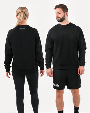Unisex Basic Oversized Sweatshirt - Black