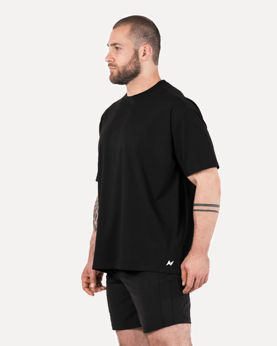 Unisex Basic Oversized T-shirt - Black