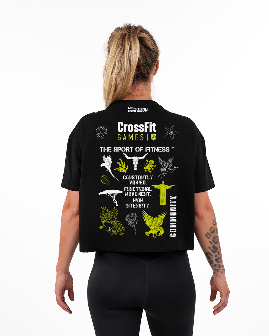 CrossFit® Baggy Top Patchwork - CrossFit® Games 2024 oversized crop top