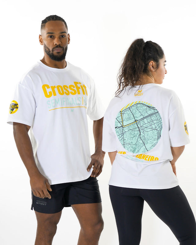 CrossFit® Smurf Map Collector - COPA SUR Unisex overSized T-shirt