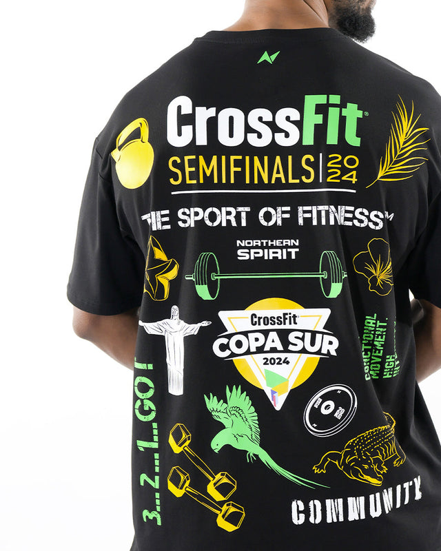 CrossFit® Smurf Patchwork - COPA SUR Unisex overSized T-shirt