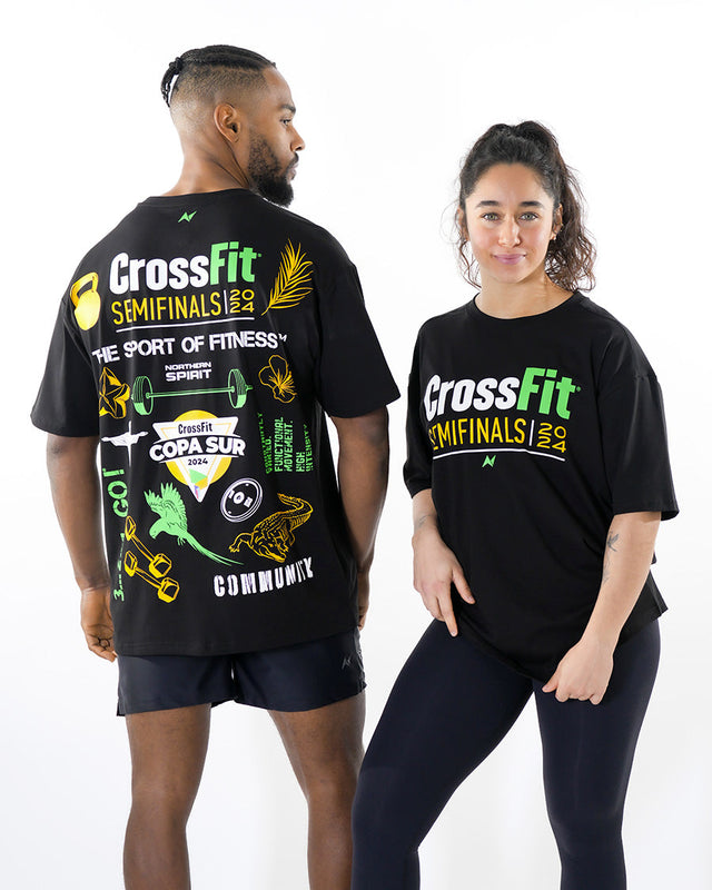 CrossFit® Smurf Patchwork - COPA SUR Unisex overSized T-shirt