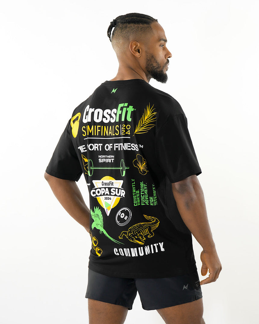 CrossFit® Smurf Patchwork - COPA SUR Unisex overSized T-shirt