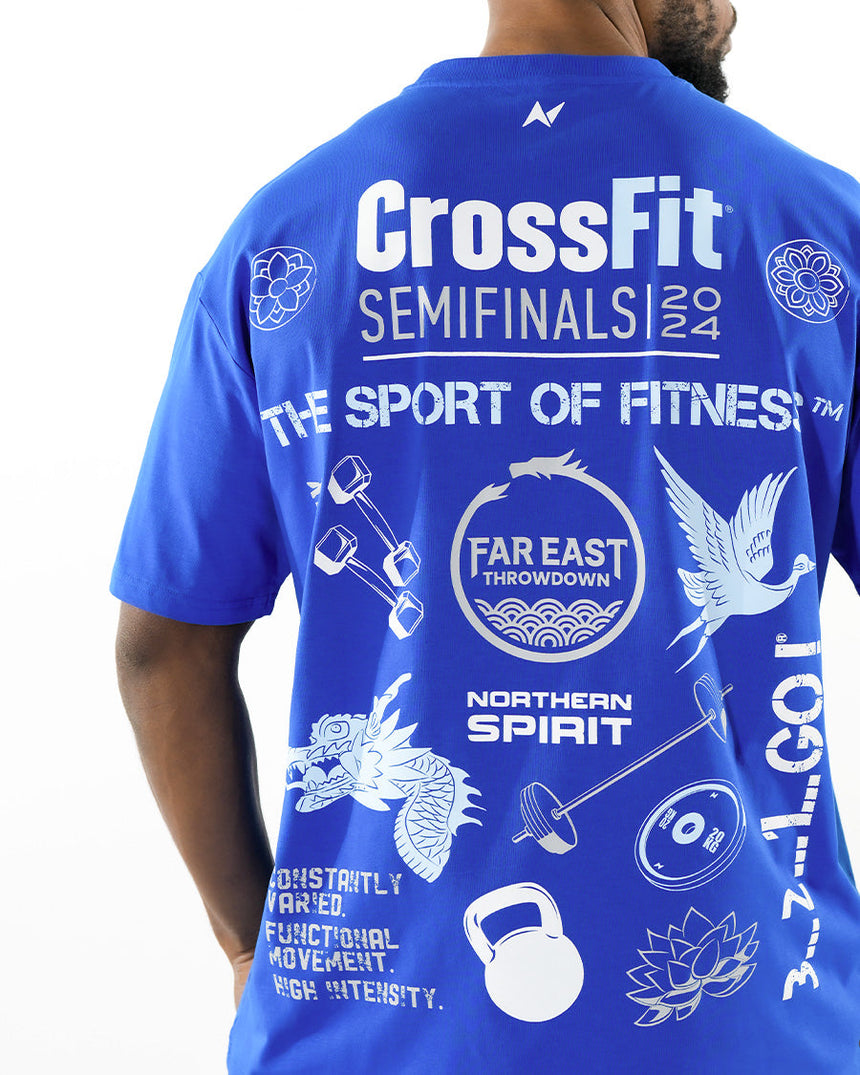 CrossFit® Smurf Patchwork - Far East Throwdown Unisex overSized T-shirt