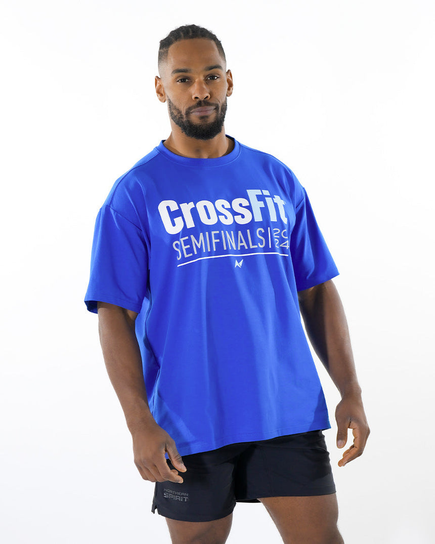 CrossFit® Smurf Patchwork - Far East Throwdown Unisex overSized T-shirt