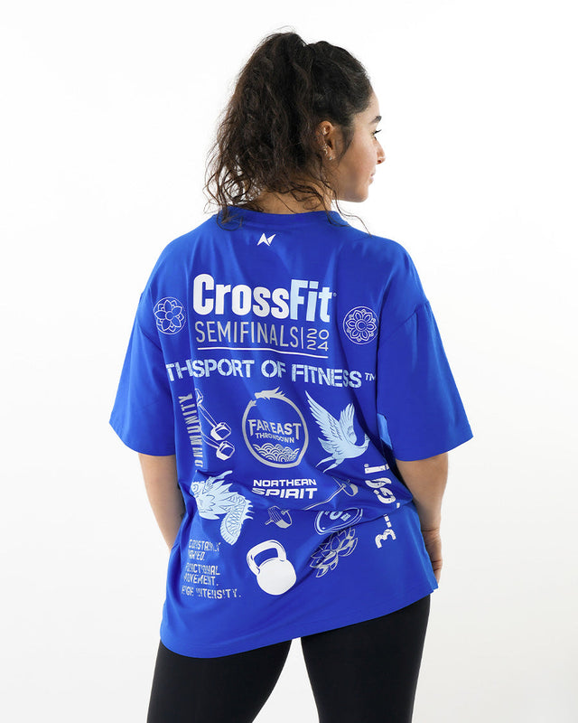 CrossFit® Smurf Patchwork - Far East Throwdown Unisex overSized T-shirt