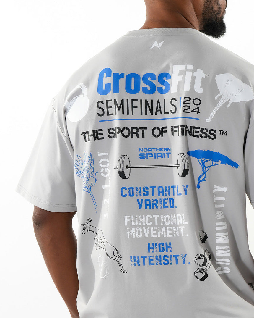 CrossFit® Smurf Patchwork - Renegade games Unisex overSized T-shirt