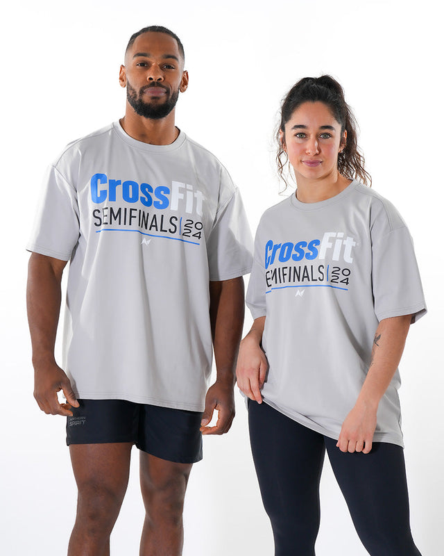 CrossFit® Smurf Patchwork - Renegade games Unisex overSized T-shirt