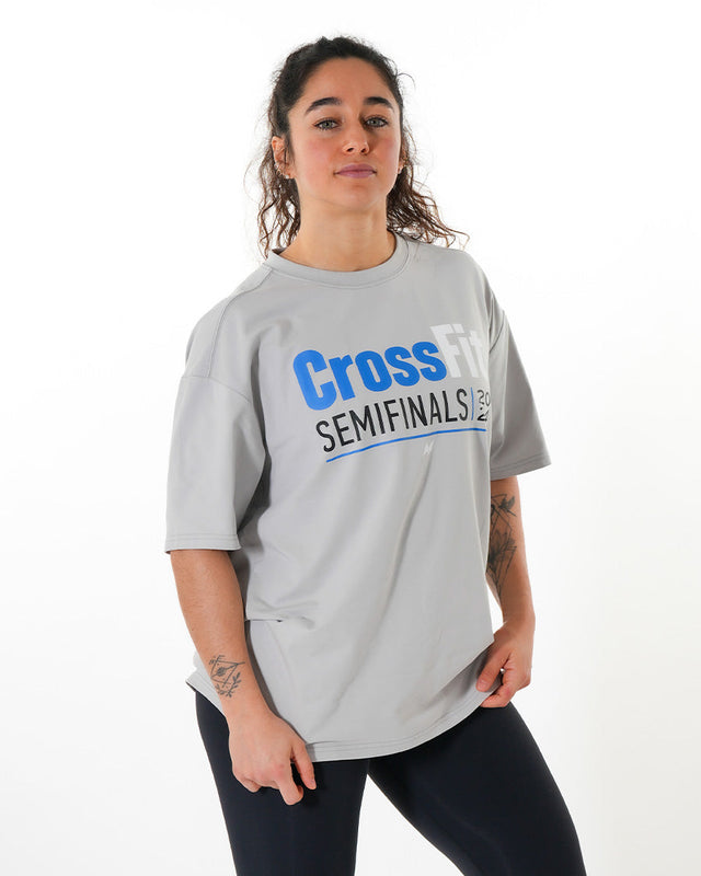 CrossFit® Smurf Patchwork - Renegade games Unisex overSized T-shirt