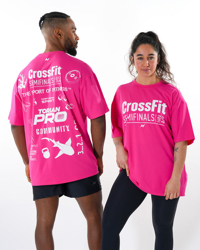 CrossFit® Smurf Patchwork - TORIAN PRO Unisex overSized T-shirt