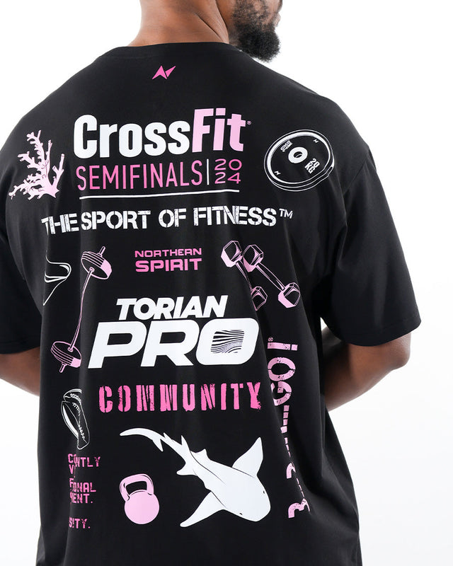 CrossFit® Smurf Patchwork - TORIAN PRO Unisex overSized T-shirt