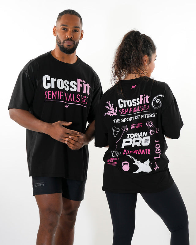 CrossFit® Smurf Patchwork - TORIAN PRO Unisex overSized T-shirt