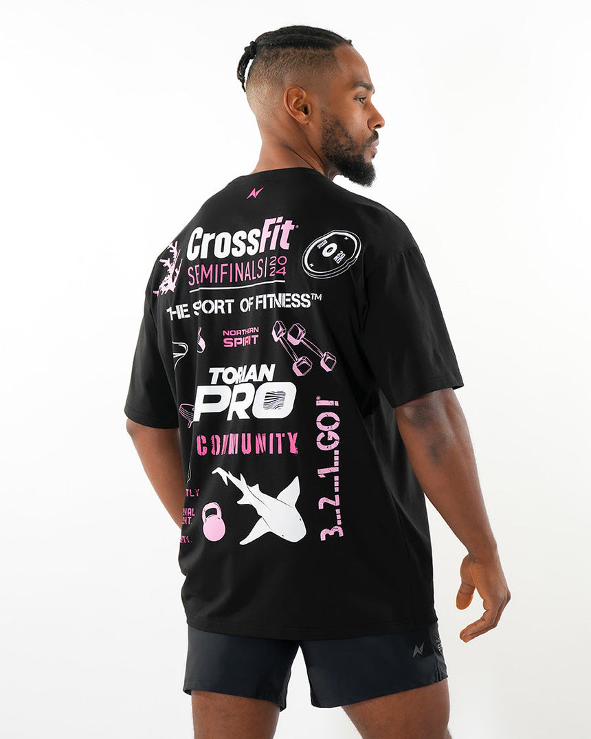 CrossFit® Smurf Patchwork - TORIAN PRO Unisex overSized T-shirt