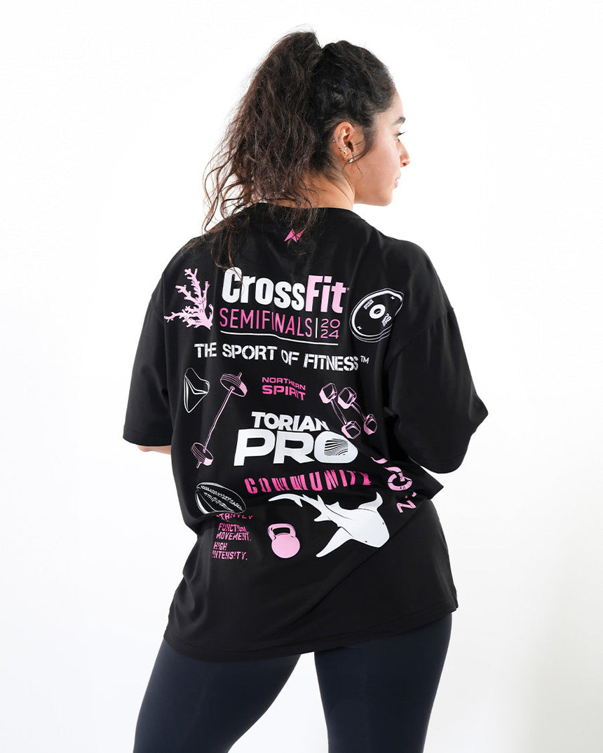 CrossFit® Smurf Patchwork - TORIAN PRO Unisex overSized T-shirt