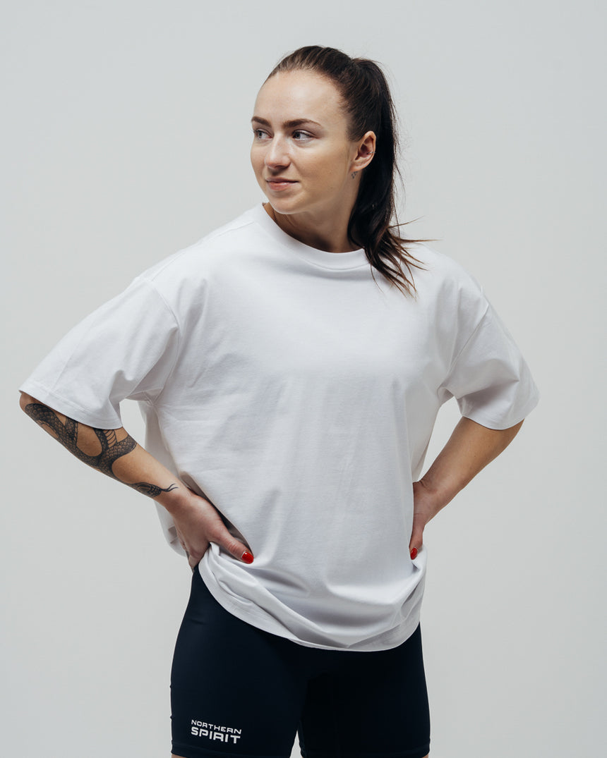 Unisex Basic Oversized T-shirt - White