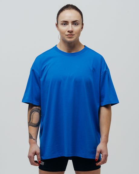 Unisex Basic Oversized T-shirt - Blue