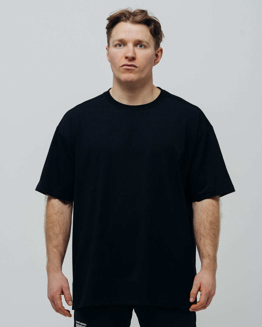 Unisex Basic Oversized T-shirt - Black