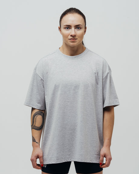 Unisex Basic Oversized T-shirt - Gray