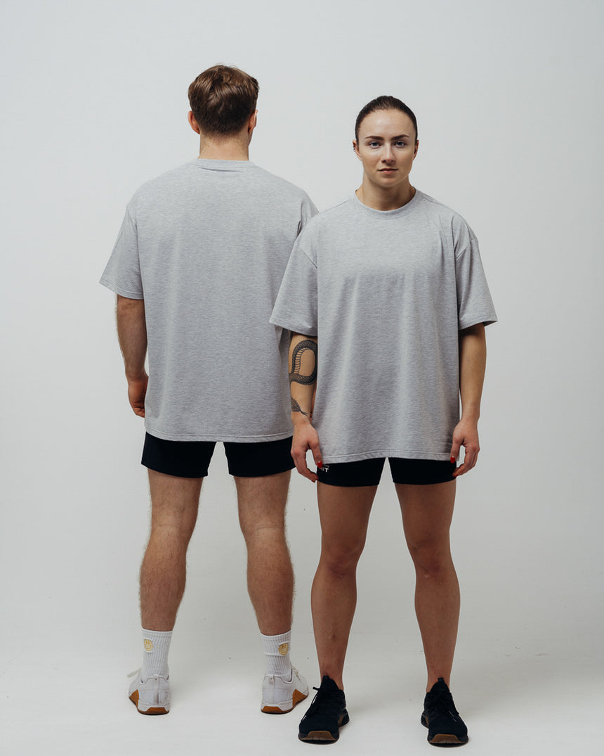 Unisex Basic Oversized T-shirt - Gray