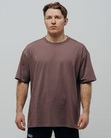 Unisex Basic Oversized T-shirt - Brown