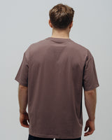 Unisex Basic Oversized T-shirt - Brown