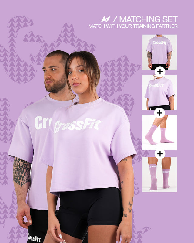 Partner Matching set - oversized T-shirts Orchid Bloom